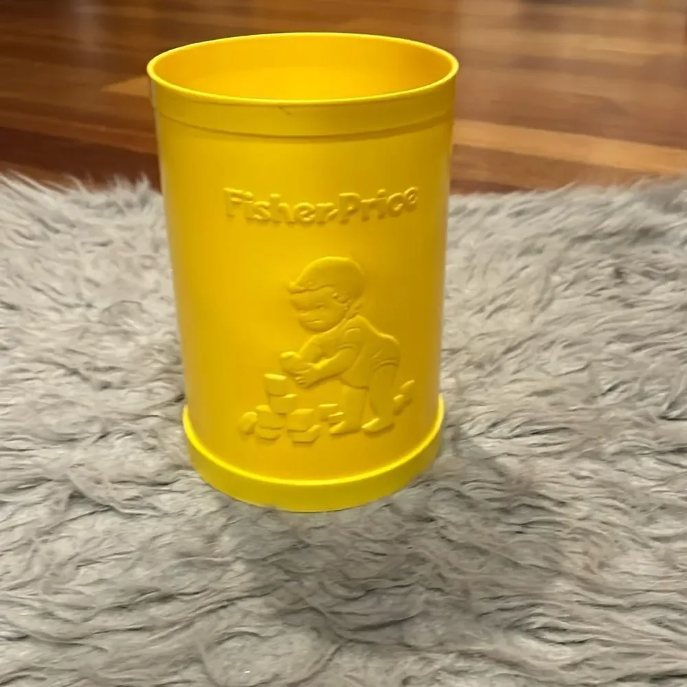 Fisher price vintage 1977‎ stackable shapes container